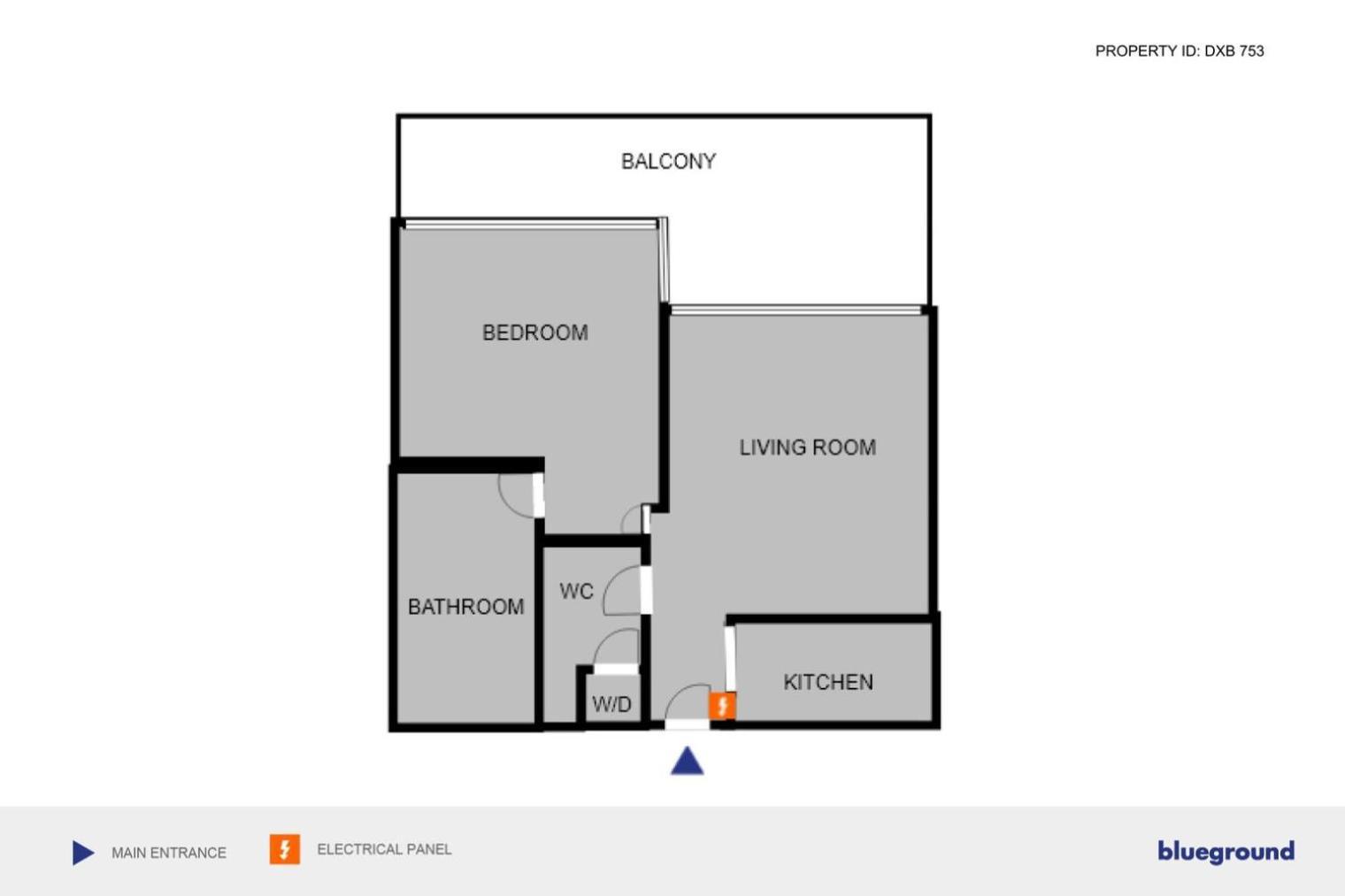 Apartment Blueground Difc Pool Gym Elevator Dxb-753 *